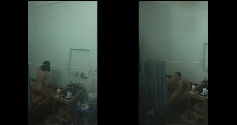 Quay lén em nhà kề bên và bạn trai làm tình